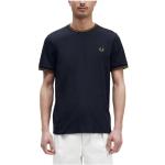 T-shirts Fred Perry Twin Tipped bleus à manches courtes à manches courtes Taille S look fashion pour homme 