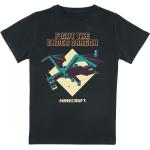 T-shirts à col rond noirs en coton Minecraft pour bébé de la boutique en ligne Emp-online.fr 