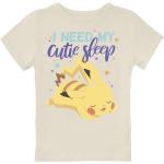 T-shirts à col rond beiges en coton Pokemon Pikachu pour bébé de la boutique en ligne Emp-online.fr 