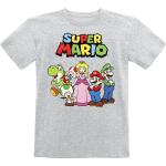T-shirts à col rond gris en coton Super Mario Mario pour bébé de la boutique en ligne Emp-online.fr 