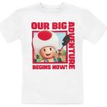 T-shirts à col rond blancs en coton Super Mario Mario pour bébé de la boutique en ligne Emp-online.fr 