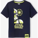 T-shirts à col rond bleu marine en coton Star Wars Taille 6 ans pour garçon de la boutique en ligne Vertbaudet.fr 