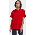 T-shirts adidas rouges Taille XS pour femme en promo 