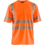 T-shirts à col rond orange fluo enfant 