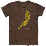 T-Shirt Homme Banane Inspiré Andy Warhol et AI Velvet Underground - Chocolat, M