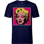 T-shirts col rond roses Andy Warhol à col rond look Pin-Up pour homme 