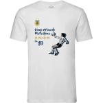 T-Shirt Homme Col Rond Diego Maradona Argentine Vintage Footballeur Foot Star
