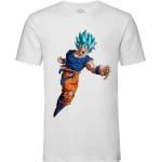 T-shirts col rond bleus Pays Dragon Ball Son Goku à col rond look fashion pour homme 