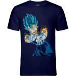 T-shirts col rond bleus Pays Dragon Ball Vegeta à col rond Taille L look fashion pour homme 