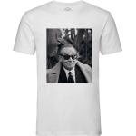 T-Shirt Homme Col Rond Jack Nicholson Acteur Cigarette Photo Noir Et Blanc Cinema