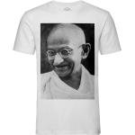 T-Shirt Homme Col Rond Mahatma Gandhi Inde Activiste Non Violence Portrait Vintage