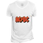 T-shirts col V AC/DC à col en V look Rock pour homme 