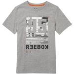 T-shirts à col rond Reebok gris en coton enfant look casual 