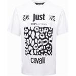T-shirts Just Cavalli blancs Taille M pour homme en promo 