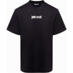 T-shirts basiques Just Cavalli noirs à logo en coton Taille S pour homme en promo 