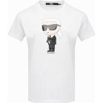 T-shirts à imprimés Karl Lagerfeld blancs Taille XS pour femme en promo 