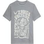 T-shirts à manches courtes Zadig & Voltaire gris en coton Taille 10 ans pour garçon de la boutique en ligne Zadig-et-Voltaire.com 