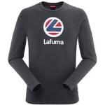 T-shirts d'automne Lafuma noirs en coton à manches longues bio éco-responsable à manches longues à col rond Taille L pour homme en promo 