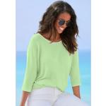 T-shirts manches 3/4 Lascana vert clair en viscose à manches trois-quart Taille 3 XL look fashion pour femme 