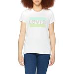 T-shirts Levi's blancs à manches courtes à manches courtes à col rond Taille XS classiques pour femme 