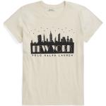 T-shirts à imprimés de créateur Ralph Lauren Polo Ralph Lauren blanc crème en jersey à motif New York Taille XL look urbain pour femme 