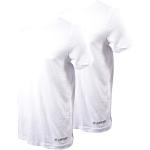 T-shirts col V Lotto blancs en coton sans manches à col rond Taille L look fashion pour homme 