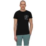 T-shirts Mammut Massone noirs bio éco-responsable Taille M pour homme en promo 
