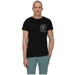 T-shirts Mammut Massone noirs bio éco-responsable Taille XL pour homme en promo 