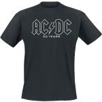 T-shirts noirs en coton à manches courtes AC/DC à manches courtes à col rond Taille S 
