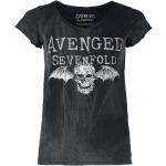 T-Shirt Manches courtes de Avenged Sevenfold - Deathbat - L - pour Femme - noir