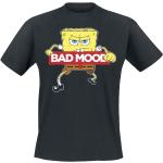 T-Shirt Manches courtes de Bob L'Éponge - Bad Mood - S à XXL - pour Homme - noir