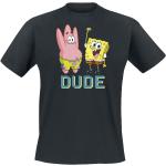 T-Shirt Manches courtes de Bob L'Éponge - Patrick und Spongebob - Dude - S à 3XL - pour Homme - noir