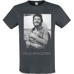 T-shirts en coton à manches courtes Bruce Springsteen à manches courtes à col rond Taille 3 XL look vintage 