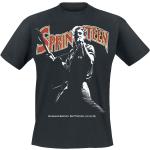 T-shirts noirs en coton à manches courtes Bruce Springsteen à manches courtes à col rond Taille 3 XL 