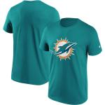 T-Shirt Manches courtes de Fanatics - Miami Dolphins - Logo - S à XXL - pour Homme - cyan