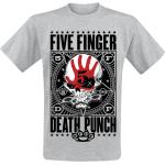 T-Shirt Manches courtes de Five Finger Death Punch - Punchagram - M à XXL - pour Homme - gris chiné
