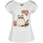 T-Shirt Manches courtes de Grumpy Cat - Japanese - S à 3XL - pour Femme - blanc
