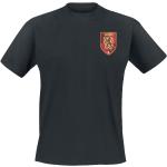 T-shirts noirs en coton à manches courtes Harry Potter Gryffondor à manches courtes à col rond Taille XXL 