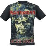 T-Shirt Manches courtes de Iron Maiden - Aces High - S à XXL - pour Homme - noir