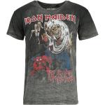 T-Shirt Manches courtes de Iron Maiden - The number of the beast - S à 4XL - pour Homme - gris