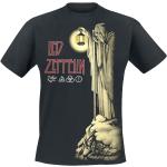 T-shirts noirs en coton à manches courtes Led Zeppelin à manches courtes à col rond Taille XXL 