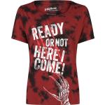 T-Shirt Manches courtes de Les Griffes De La Nuit - Ready or Not - Here I Come - S à XXL - pour Femme - rouge foncé