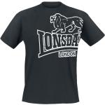 T-shirts Lonsdale noirs en coton à manches courtes à manches courtes à col rond Taille M look streetwear 