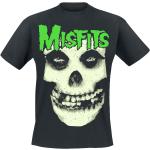 T-Shirt Manches courtes de Misfits - Jarek Skull - S à XXL - pour Homme - noir