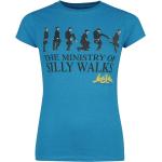 T-Shirt Manches courtes de Monty Python - Ministry of Silly Walks - M - pour Femme - bleu
