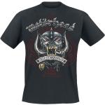 T-shirts noirs en coton à manches courtes Motörhead à manches courtes à col rond Taille XXL 