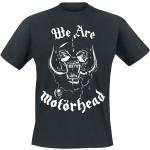 T-shirts noirs en coton à manches courtes Motörhead à manches courtes à col rond Taille 3 XL 