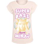 T-Shirt Manches courtes de Nicki Minaj - Super Bass - S à XXL - pour Femme - rose clair