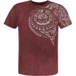 T-Shirt Manches courtes de Outer Vision - Burned Tattoo - S à 4XL - pour Homme - rouge