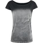 T-Shirt Manches courtes de Outer Vision - Top Marylin - S à XXL - pour Femme - gris/noir